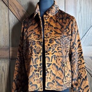 Shrimps Velvet Leopard Jacket UK size 8